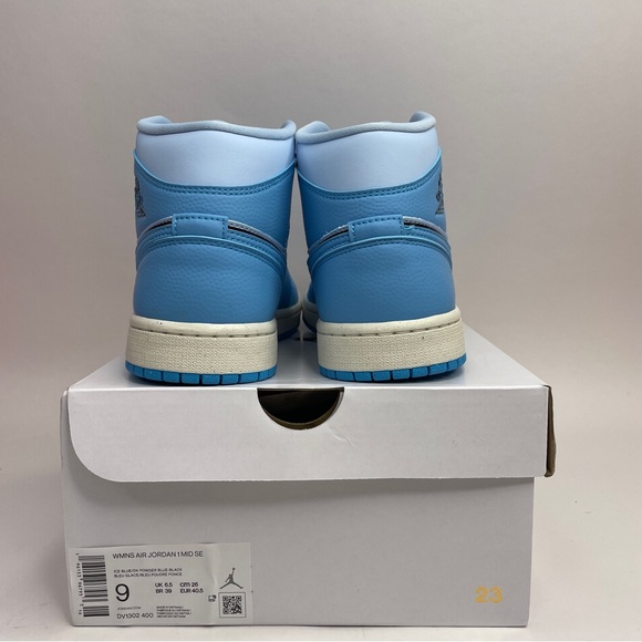 Nike Air Jordan 1 Retro Mid SE “Ice Blue/Powder Blue” 2023 - Picture 4 of 5